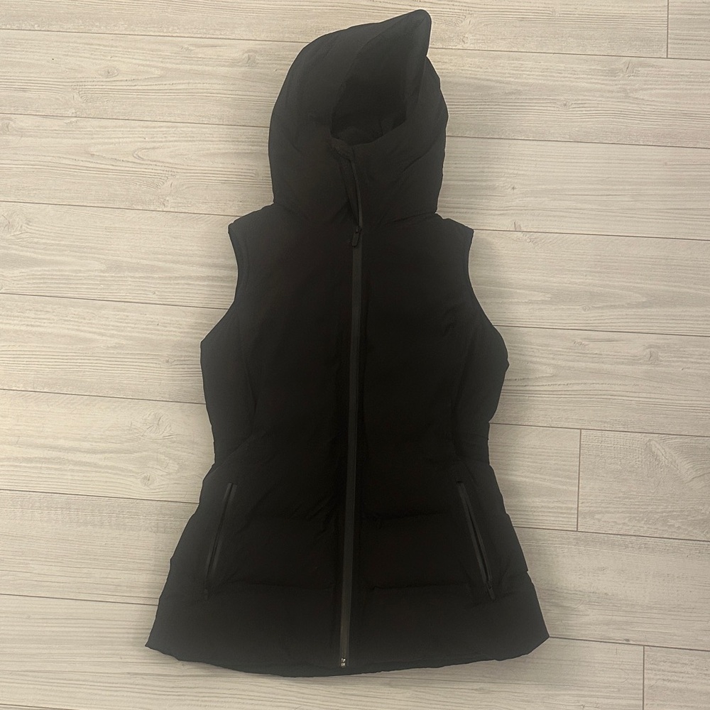 lululemon Black Hooded Puffer Vest